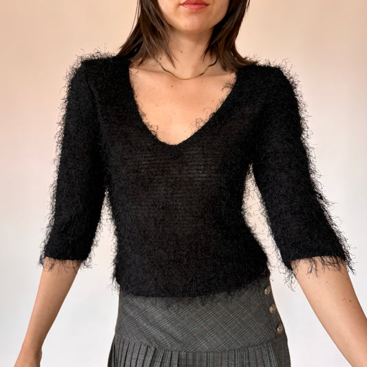 90s Textured Knit Top (S)