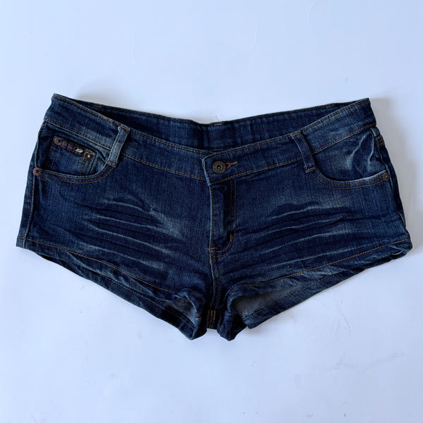 Y2K Denim Micro Shorts (M)