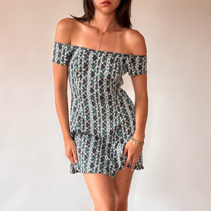 90s Plaid Mini Dress (S)