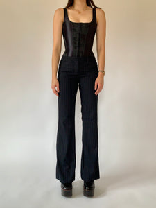 Y2K Pinstripe Trousers - Small