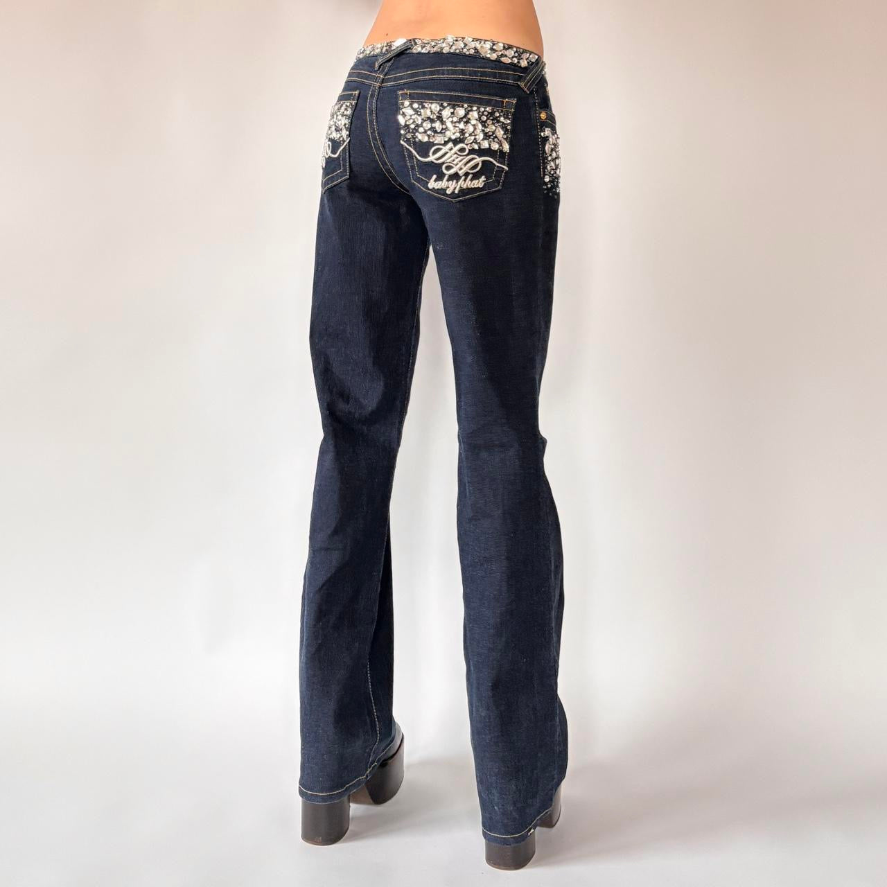 Y2K Baby Phat Bejeweled Jeans (S/M)