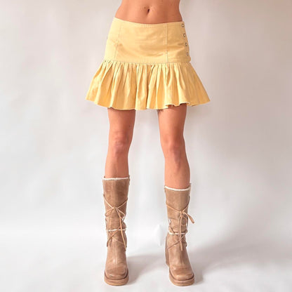 Y2K Pleated Mini Skirt (S/M)