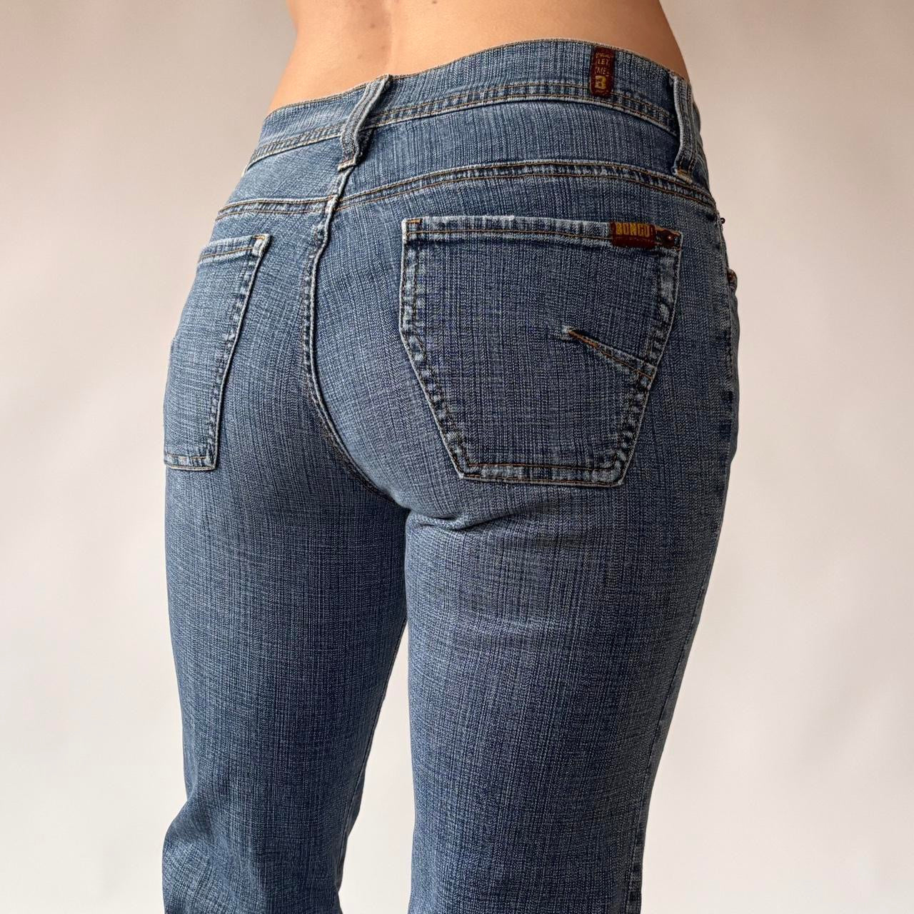 Y2K Bongo Low Rise Flare Jeans (XS)