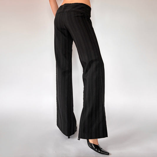 Y2K Corpcore Pinstripe Trousers (S)