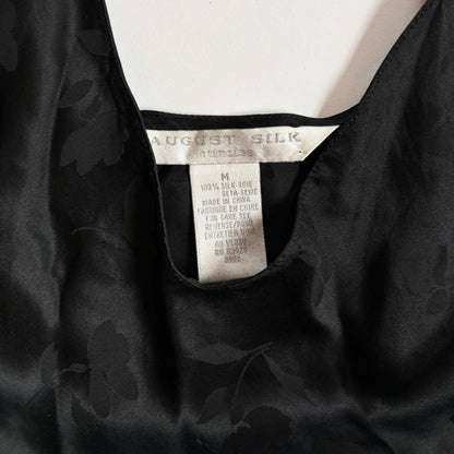90s Noir Silk Slip (M)