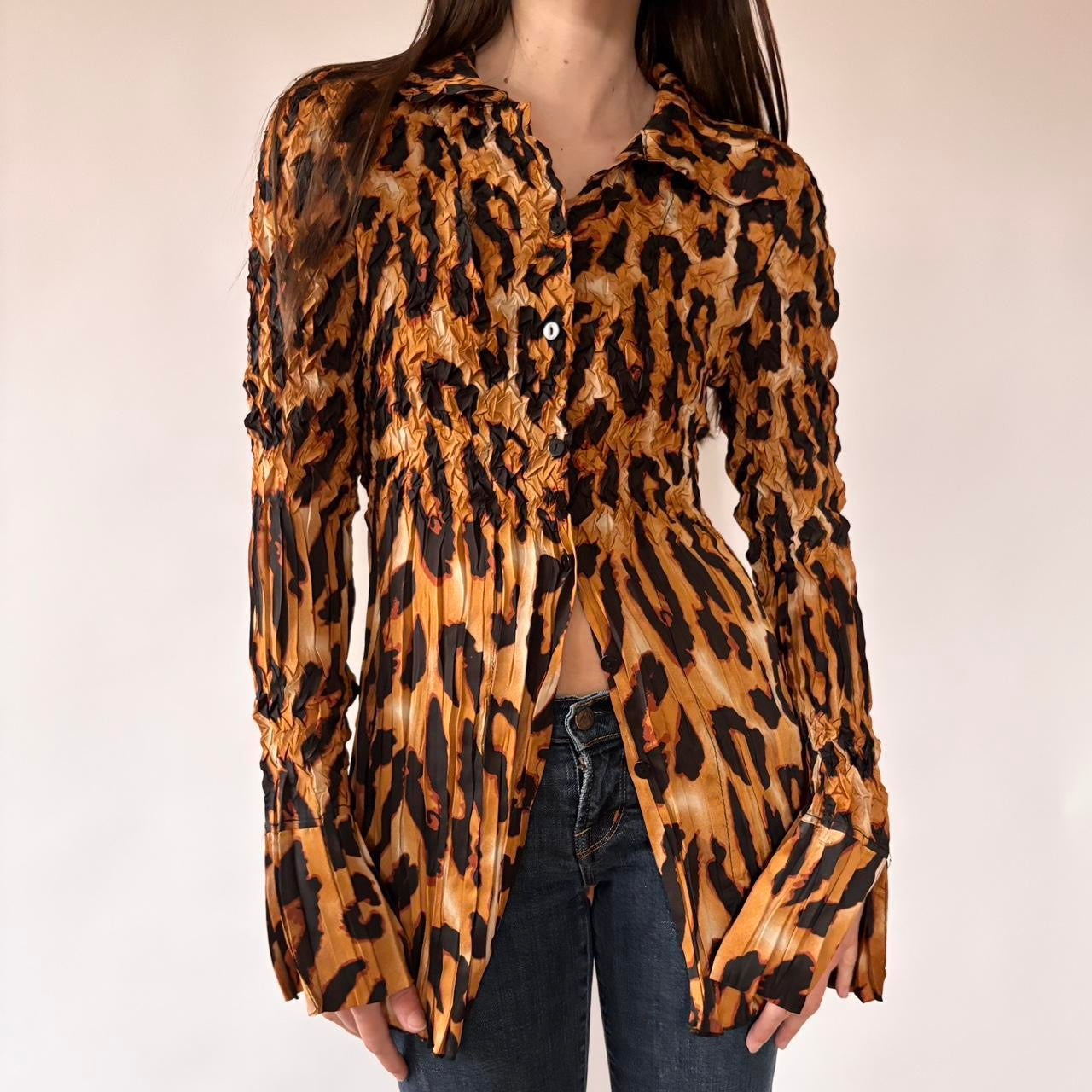 Y2K Alberto Makali Leopard Tunic (S/M)