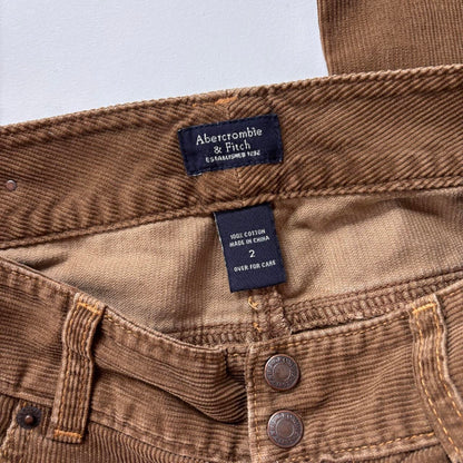 Y2K Abercrombie & Fitch Low Rise Corduroys (XS/S)
