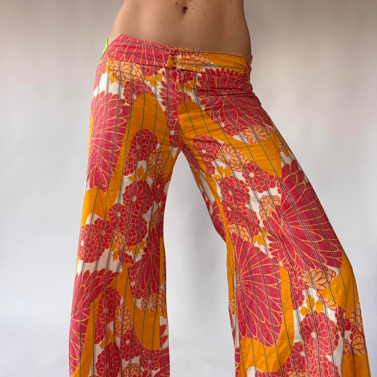 Custo Barcelona Low Rise Bellbottom Pants (XS)