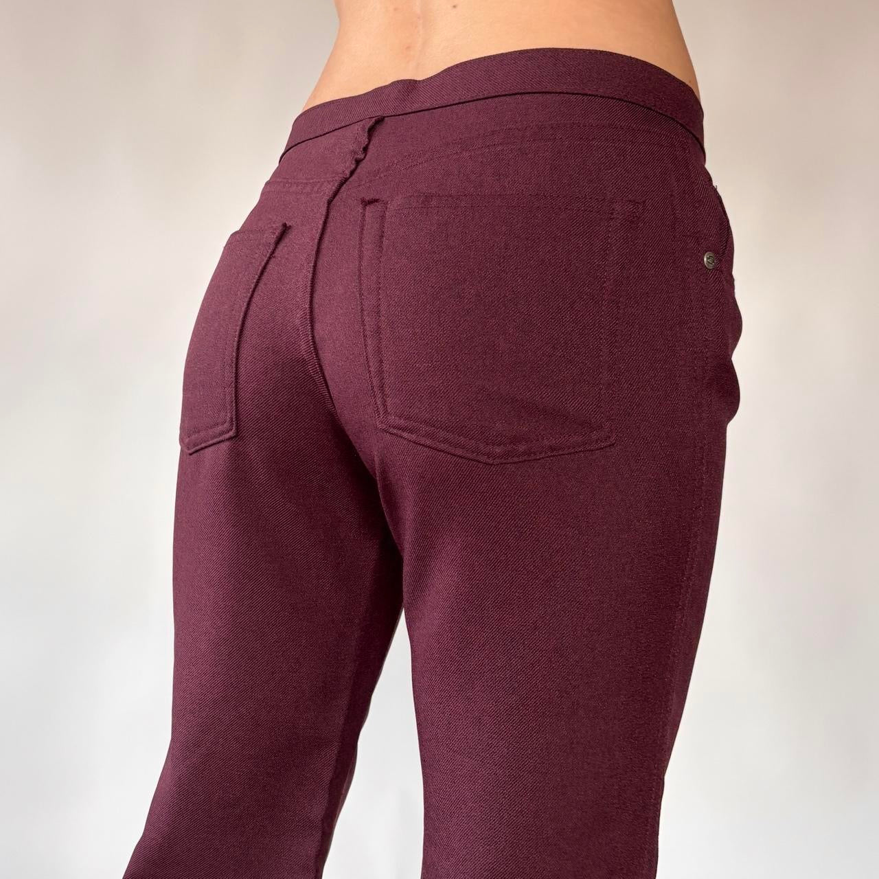 90s Anchor Blue Flare Pants (XS)