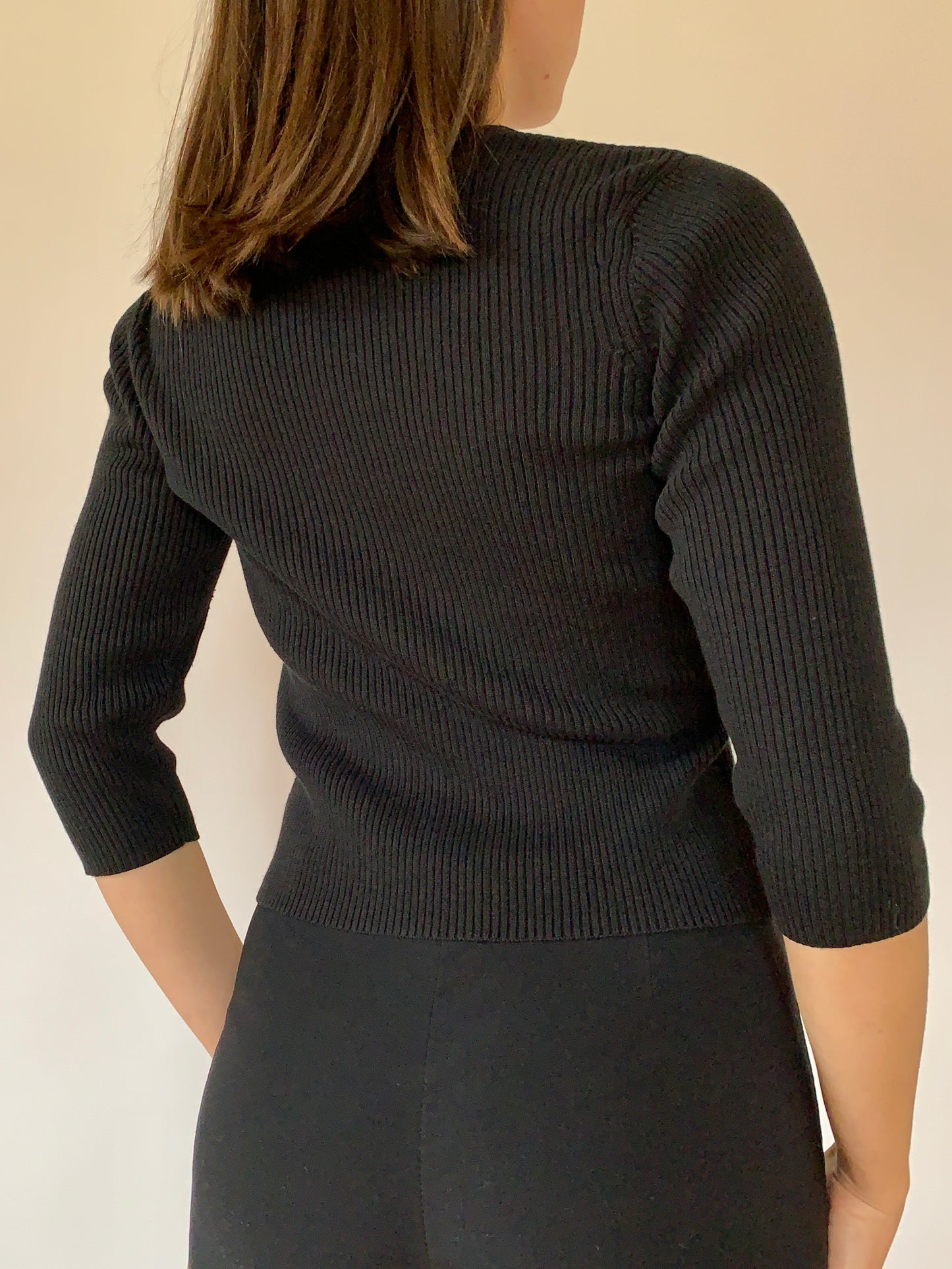 Vintage Ribbed Cardi - Small