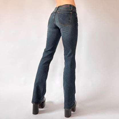 Y2K Dark Wash Bootcut Jeans (XS)