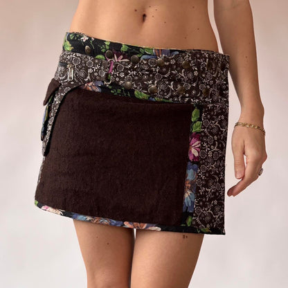 2000s Wool Mini Skirt (S-L)