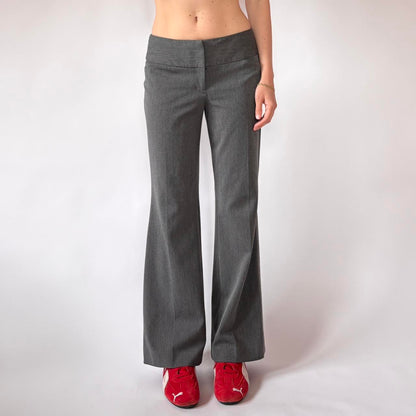 2000s Gray Office Flares (S)