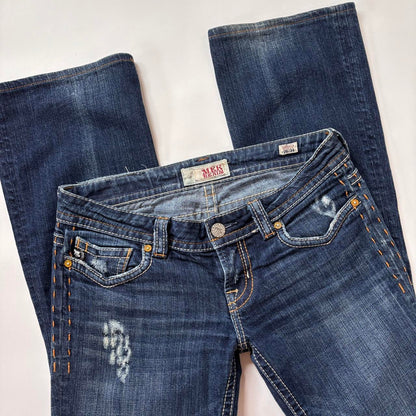 Y2K Mek Low Rise Bootcut Jeans (S/M)