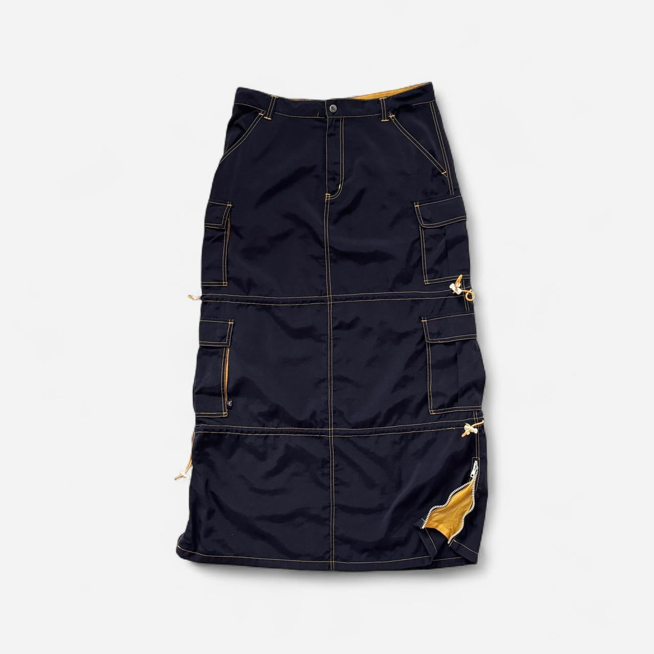 90s Utility Cargo Maxi Skirt (M/L)