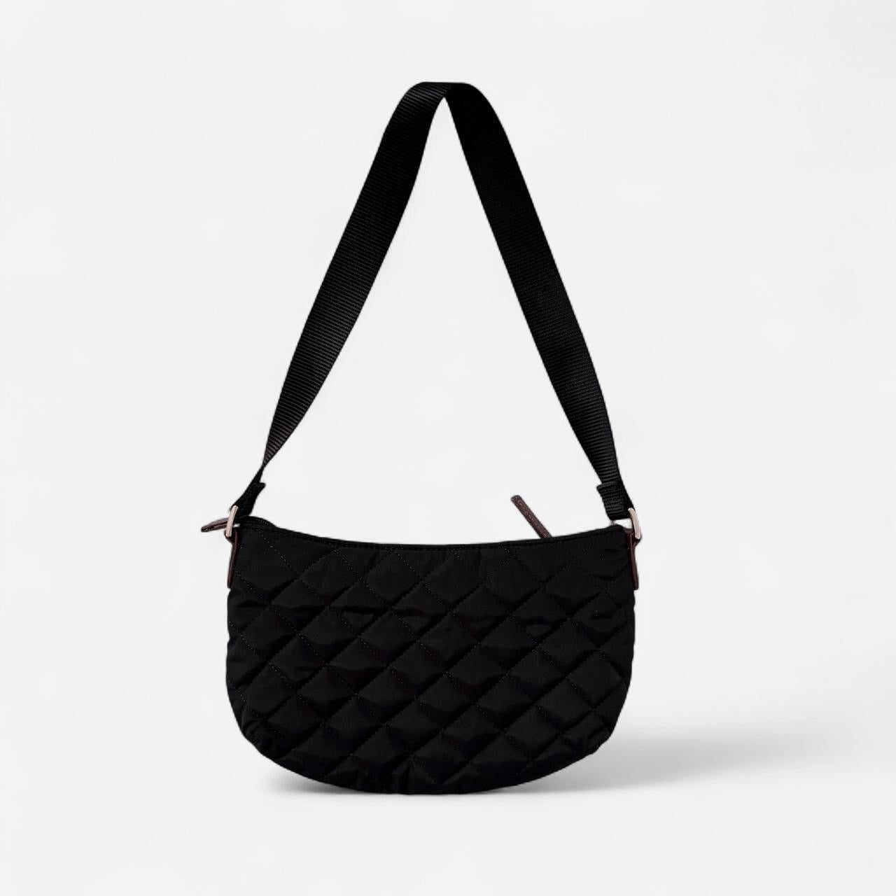 Y2K Furry Quilted Shoulder Bag