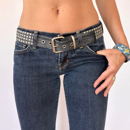 Studded Grommet Belt