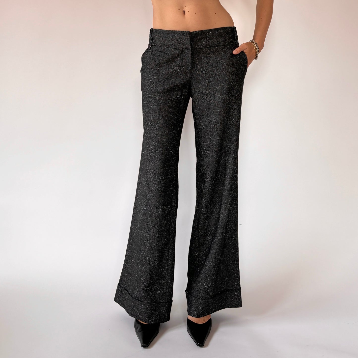 2000s Gray Office Flares (M/L)