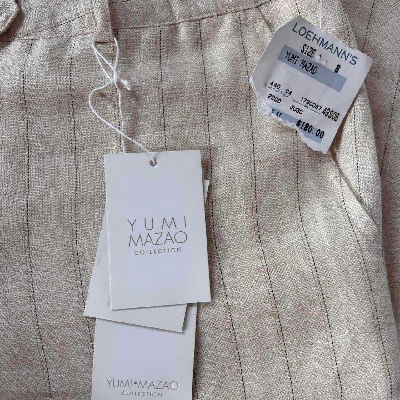 Deadstock 00s Linen Pinstripe Trousers (M)