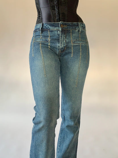 Y2K Flare Jeans - S/M