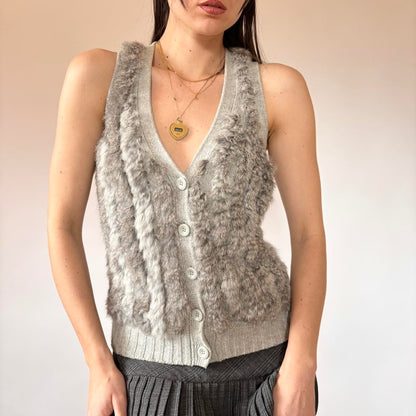 Armani Rabbit Fur Sweater Vest (XS)