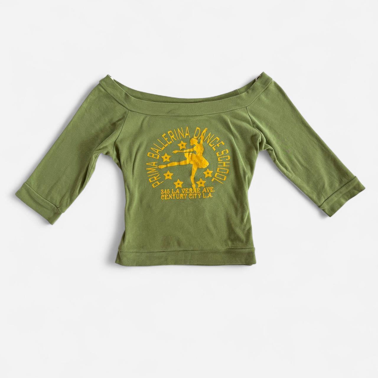 Y2K Off Shoulder Ballet Top (M)