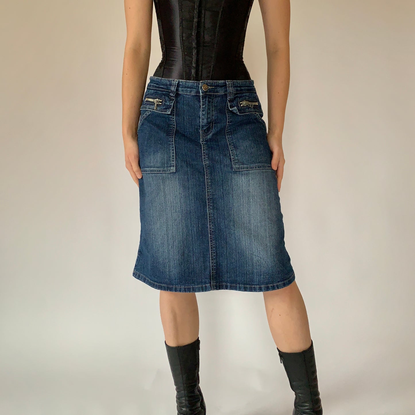 Y2K Denim Midi (M)