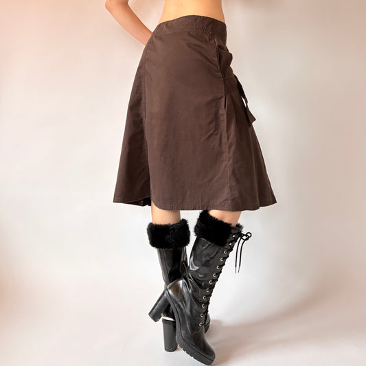 2000s Cargo Midi Skirt (XL)