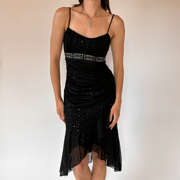 Y2K Mesh Sequin Dress (XS/S)