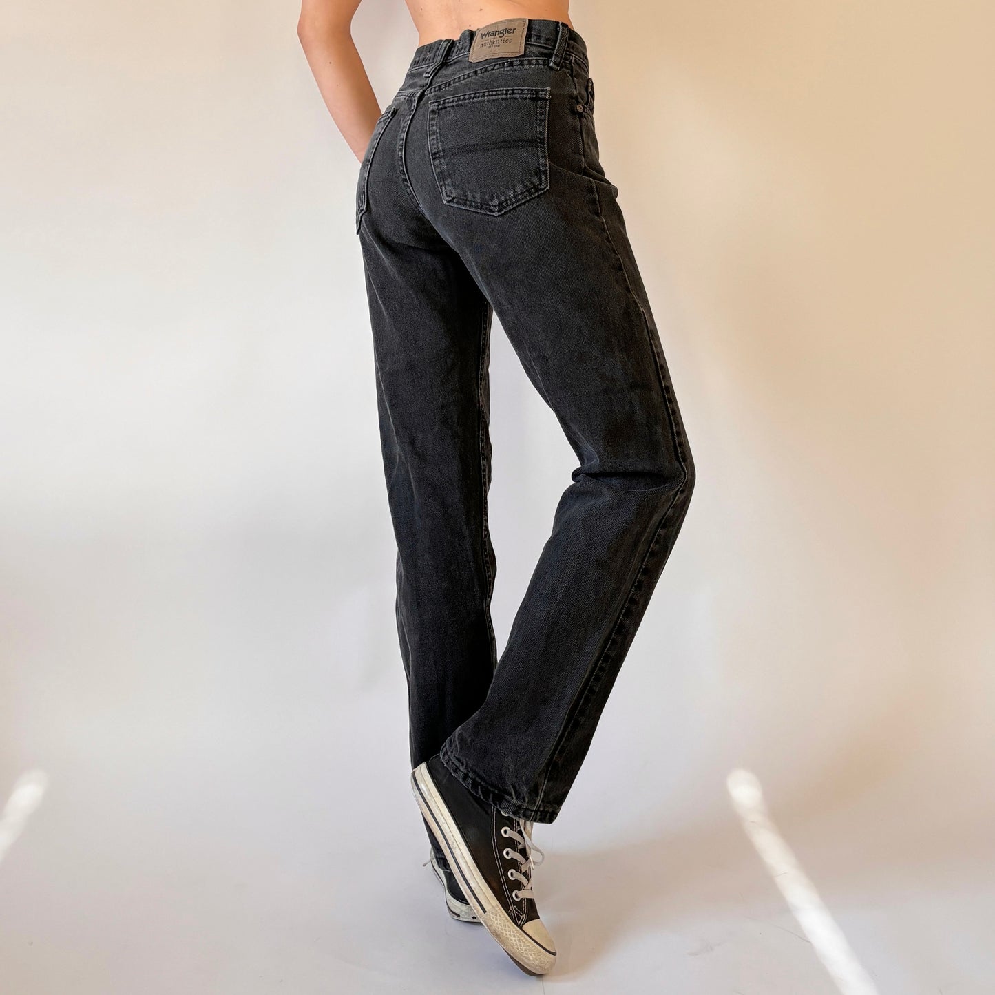 90s Black Wash Jeans (S)