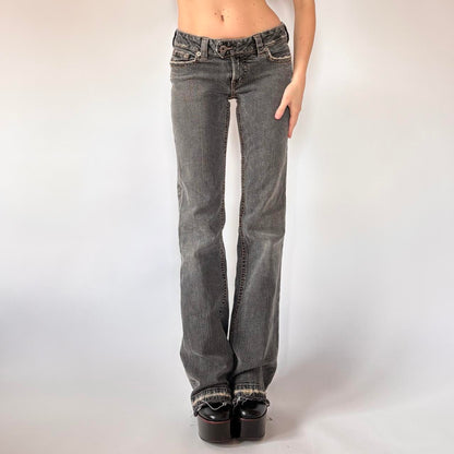 Y2K Low Rise Bootcut Jeans (XS/S)