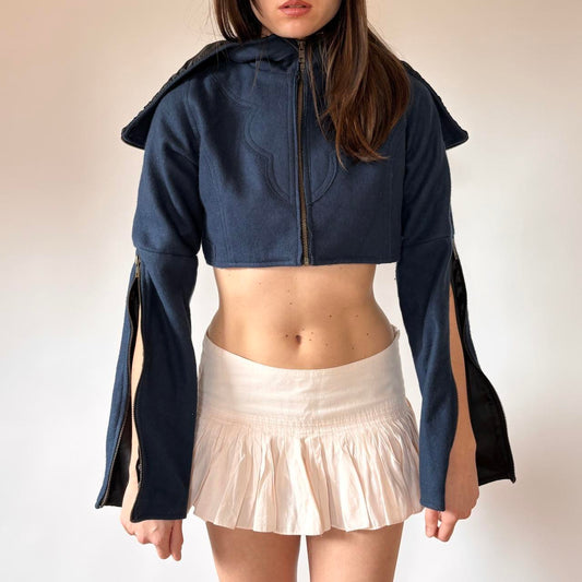 2000s Cropped Festival Hoodie (S)