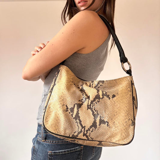 Snakeskin Leather Purse