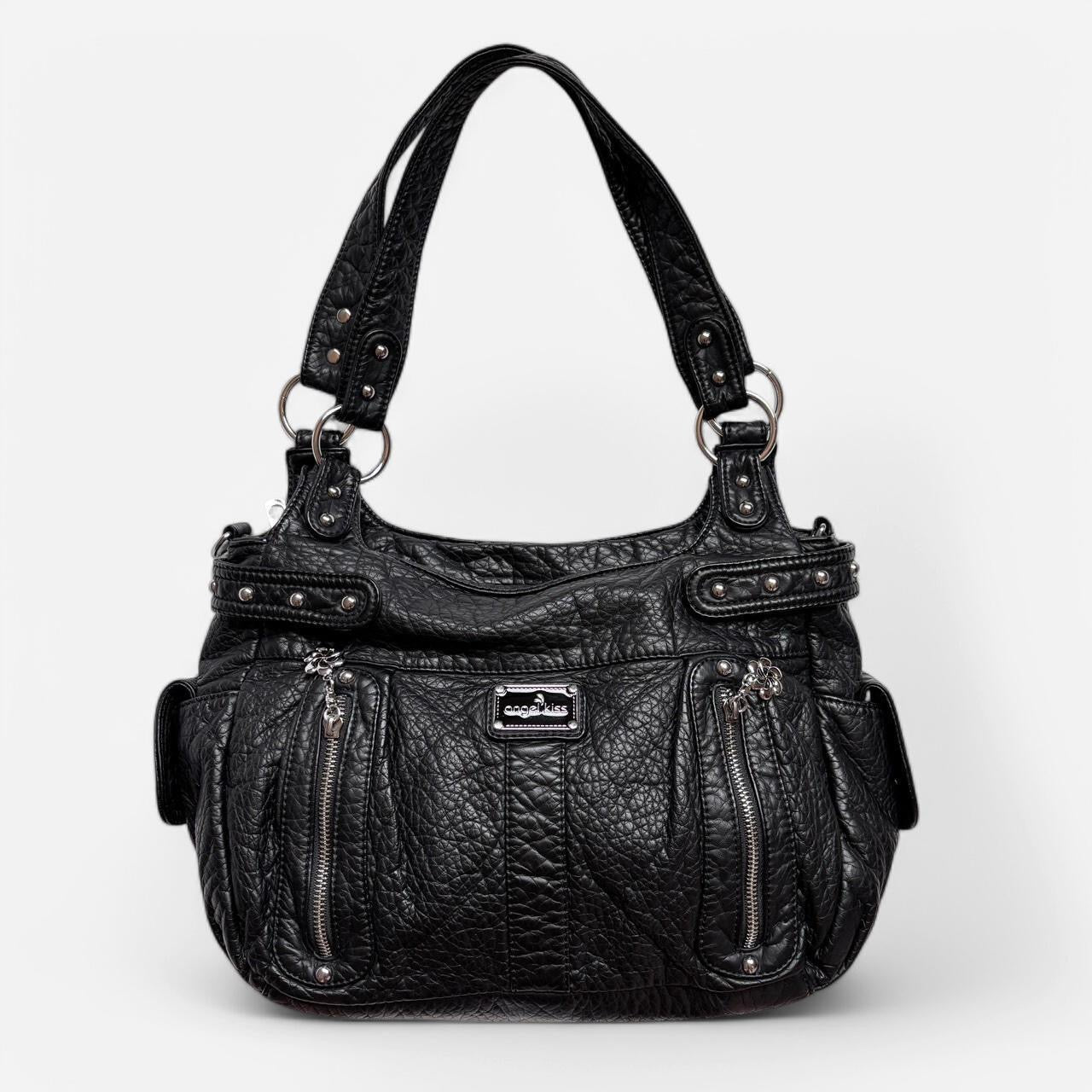 Y2K Vegan Leather Shoulder Bag