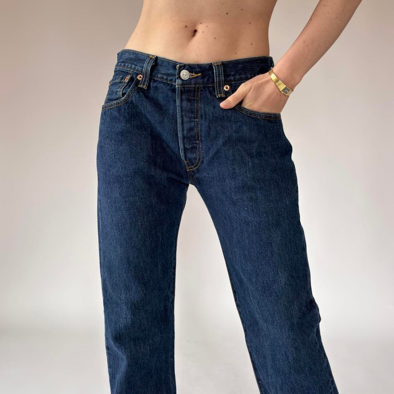 Levi’s Dark Wash 501s (S)