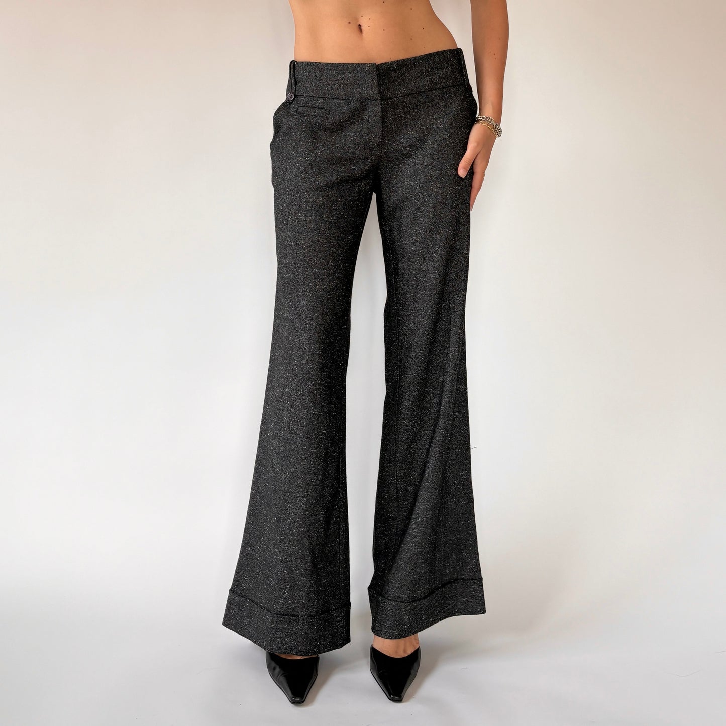 2000s Gray Office Flares (M/L)