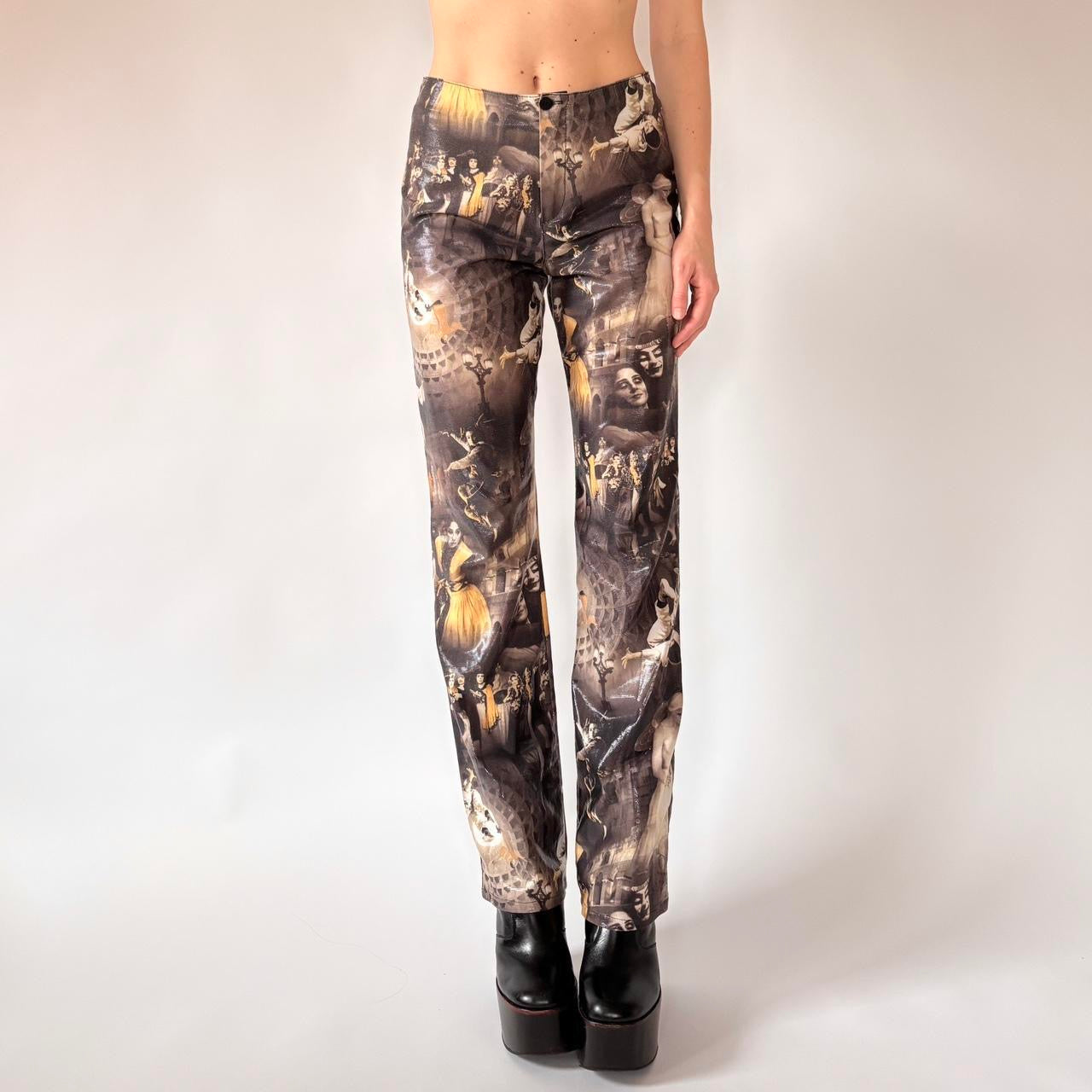 Y2K Novelty Print Pants (M)
