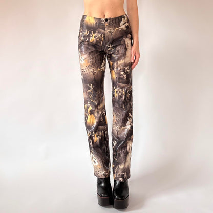 Y2K Novelty Print Pants (M)
