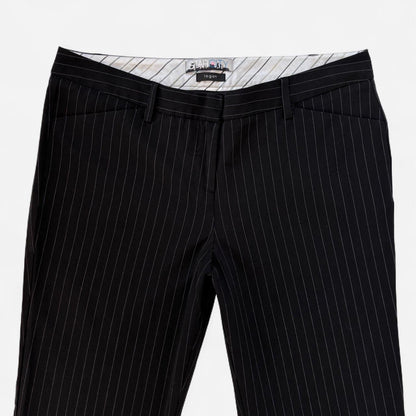Y2K Pinstripe Flare Pants (M/L)