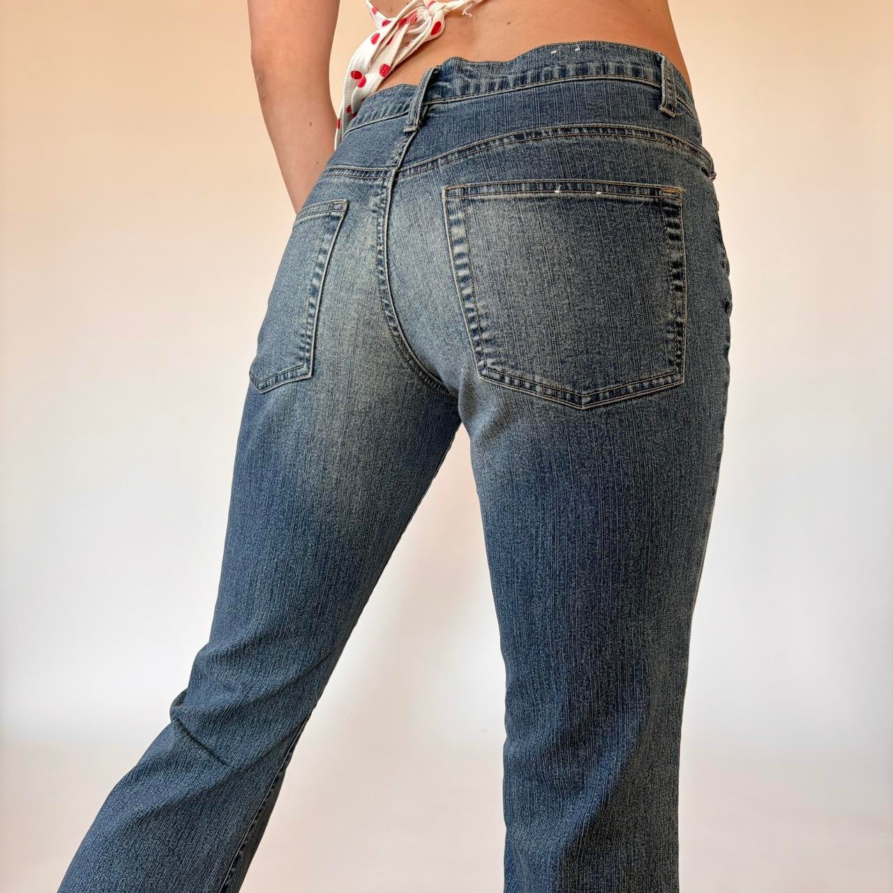 Y2K Butterfly Cutout Jeans (S)