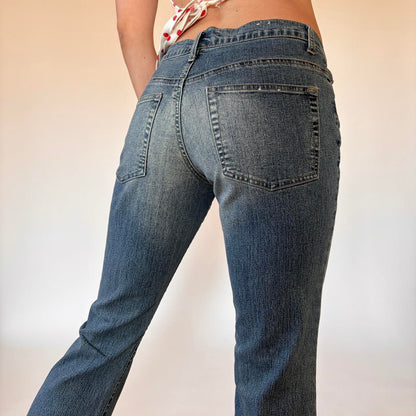 Y2K Butterfly Cutout Jeans (S)