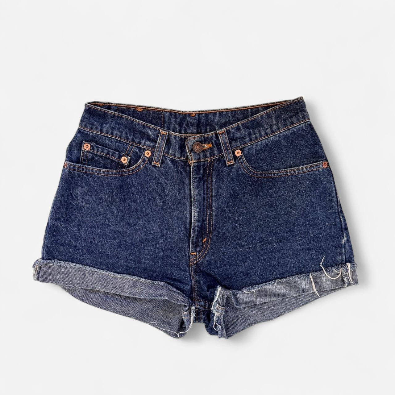 Levi’s 90s Dark Wash Cutoff Shorts (S)