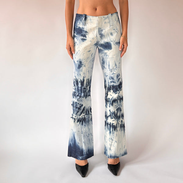 70s Custom Tie Dye Jeans (S)