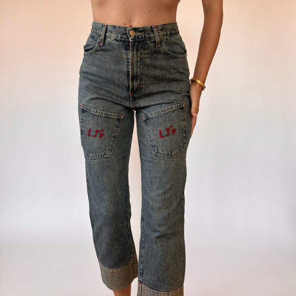 Y2K Denim Capris (S)