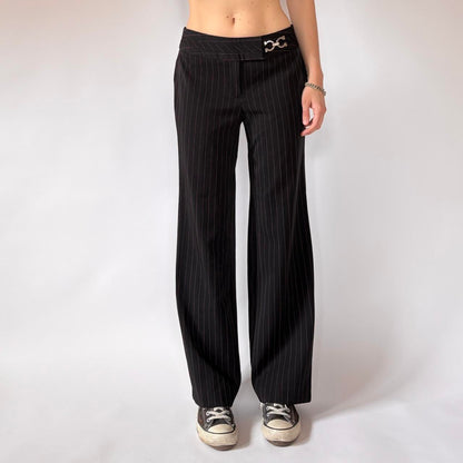90s Pinstripe Trousers (XS/S)