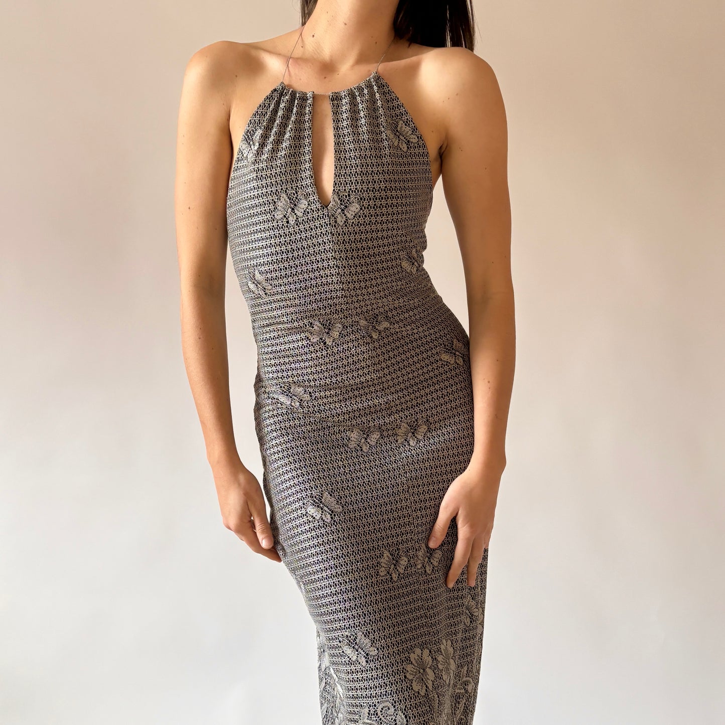 Y2K Butterfly Fringe Dress (S)