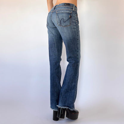 2000s Citizens Low Rise Flare Jeans (S)