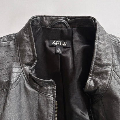 Chrome Genuine Leather Moto Jacket (XL/1X)