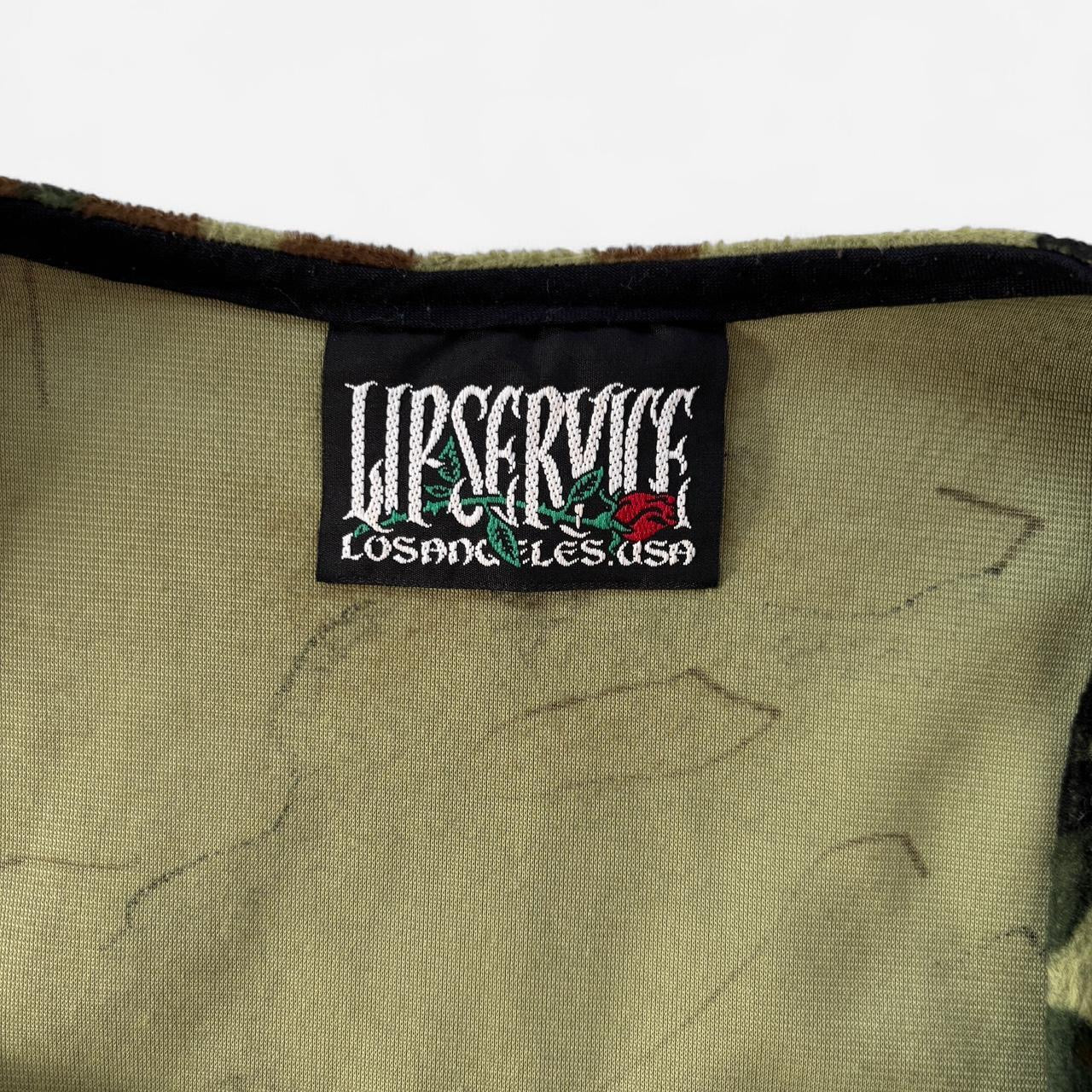 90s Lip Service Fuzzy Camo Top (S/M)