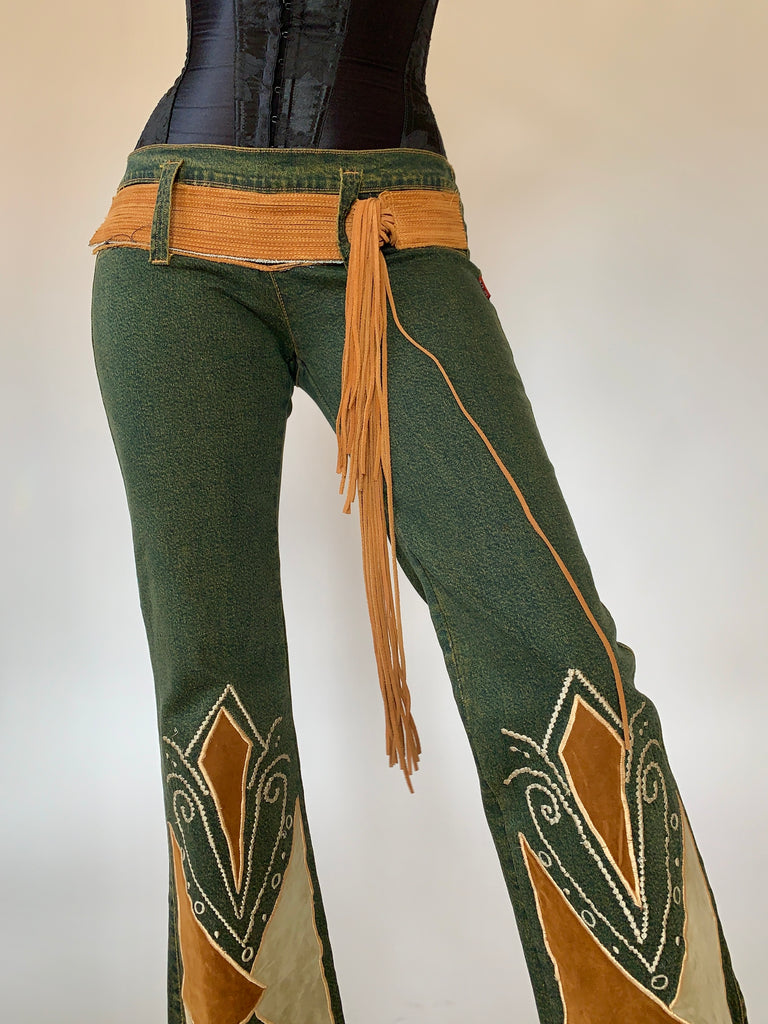 Y2K Boho Jeans - Small – Hazy Vintage